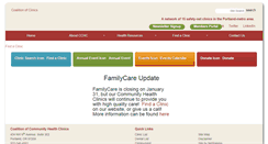Desktop Screenshot of coalitionclinics.org